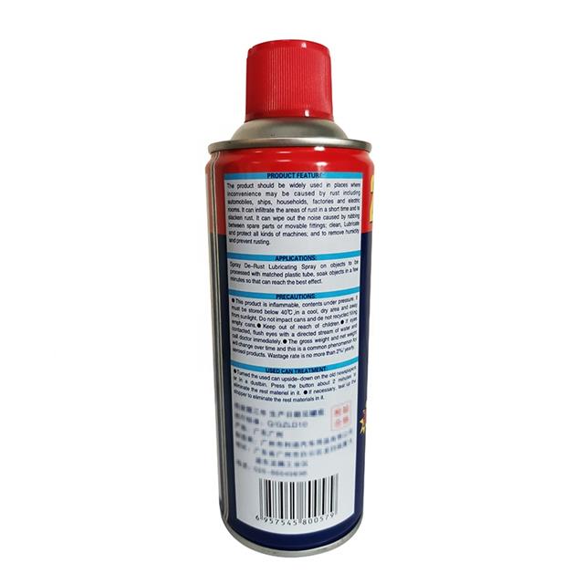 Aerosol lubricante antioxidante de los productos del cuidado del coche 450ML para la limpieza