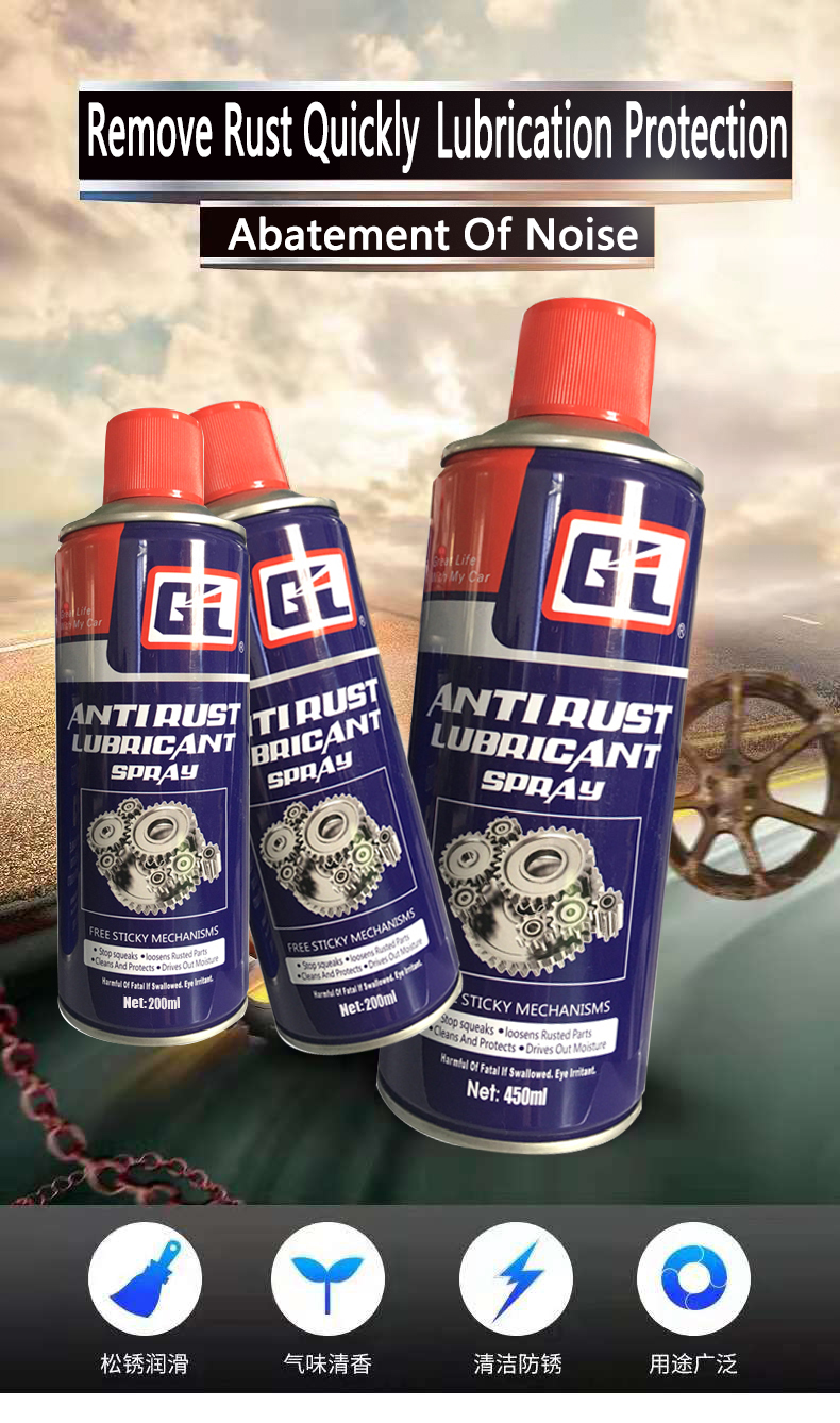 China Anti Rust Lubricant Spray Proveedores Venta al por mayor directa Rust Remover Spray Aceite penetrante